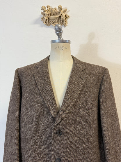 Vintage Wool Harringbone Blazer “XL”
