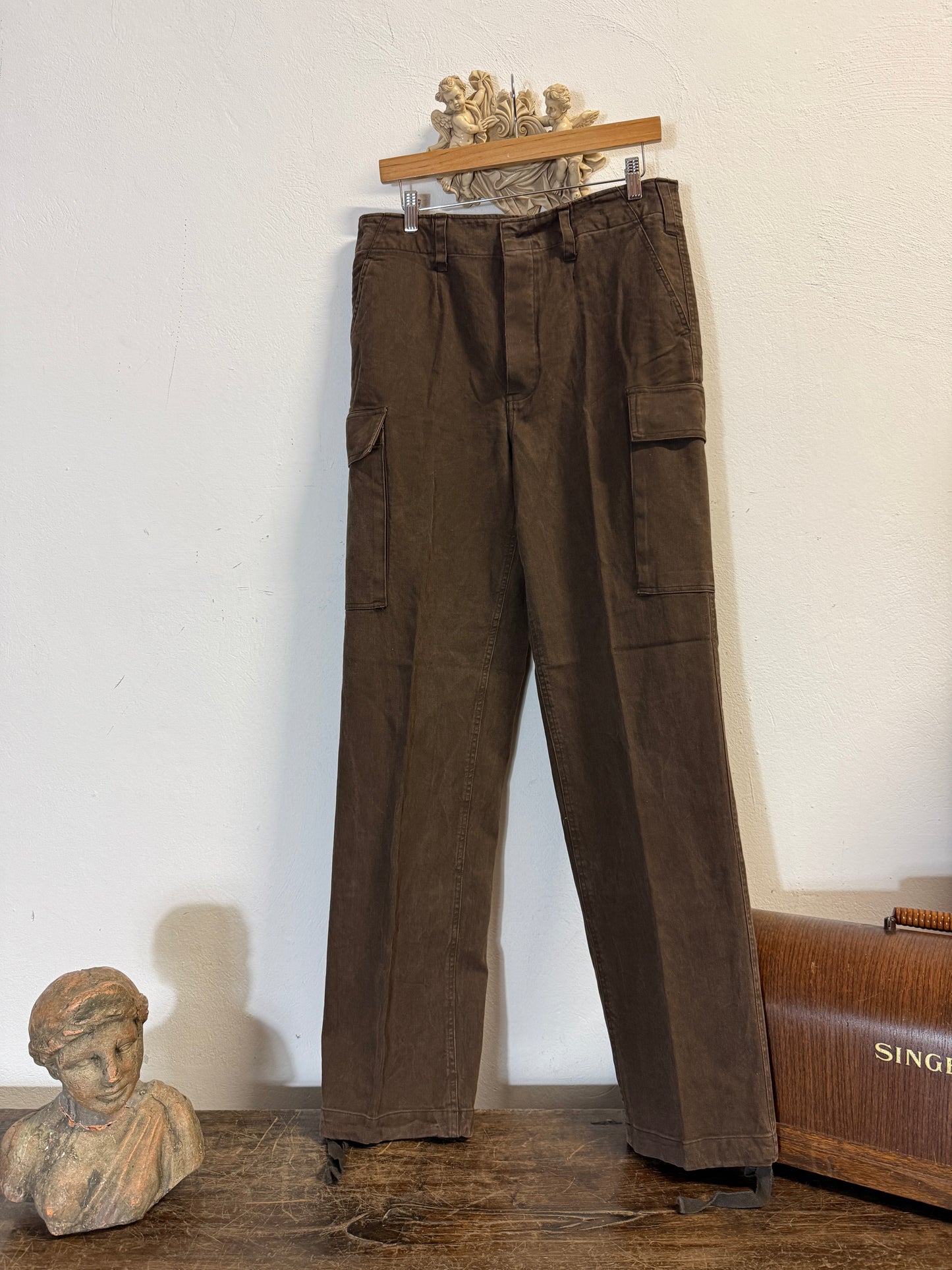 Vintage 80’s German Army Moleskin Cargo Pants “W33”