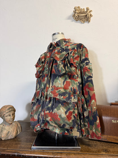 Vintage Swiss Army Camo Jacket M70 “XL”