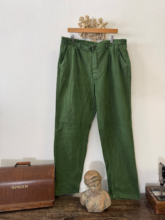 Vintage Swedish Army Fatigue Pants “W38”