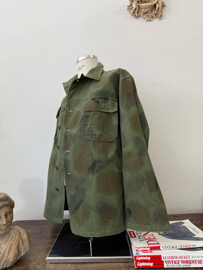 Vintage Camo Shirt Us Army Vietnam - Custom “L”