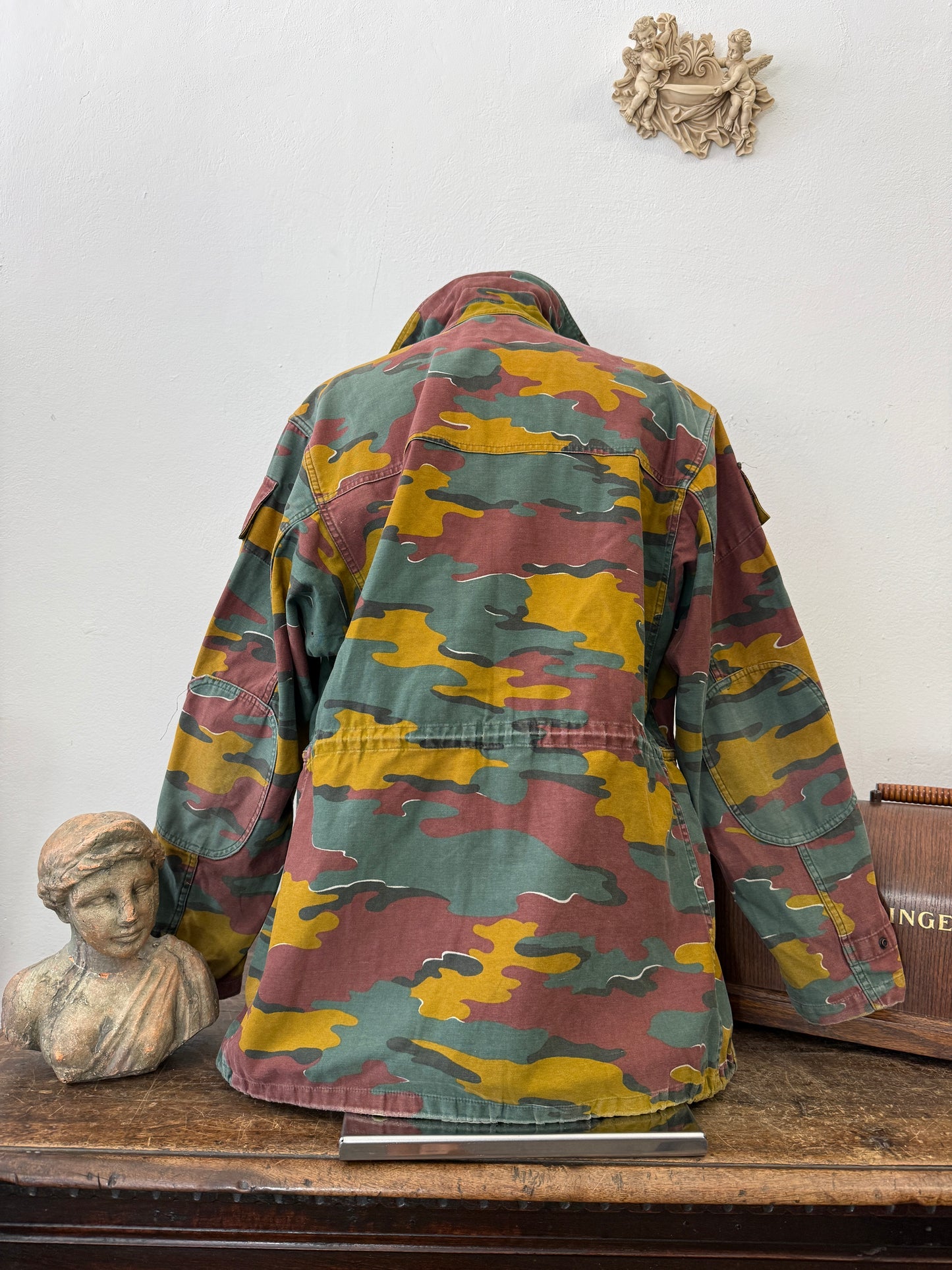 Vintage Belgian Army Camo Jacket “L/XL”