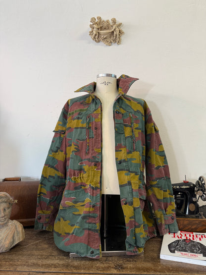 Vintage Belgian Army Camo Jacket “XL”