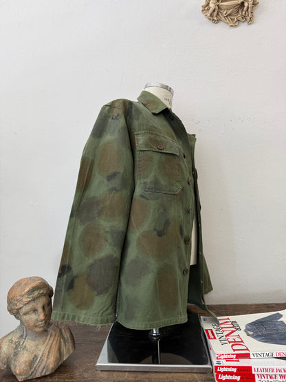 Vintage Camo Shirt Us Army Vietnam - Custom “L”