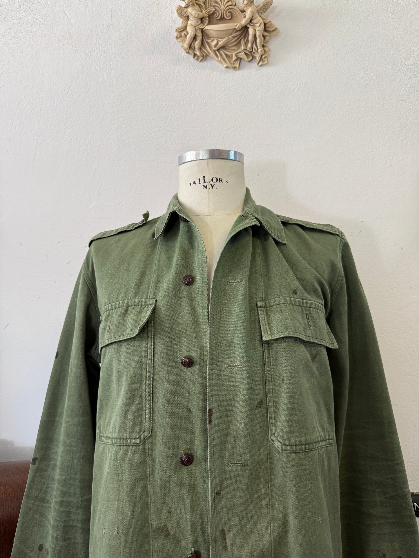 Vintage 80’s Faded Hungarian Army Shirt “M”