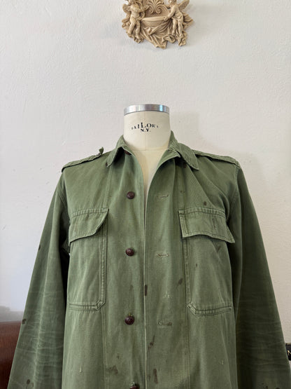 Vintage 80’s Faded Hungarian Army Shirt “M”