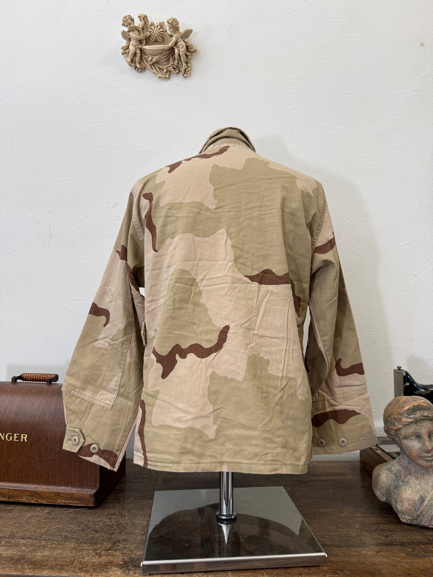 Vintage BDU Camo Jacket Ripstop US Army – L