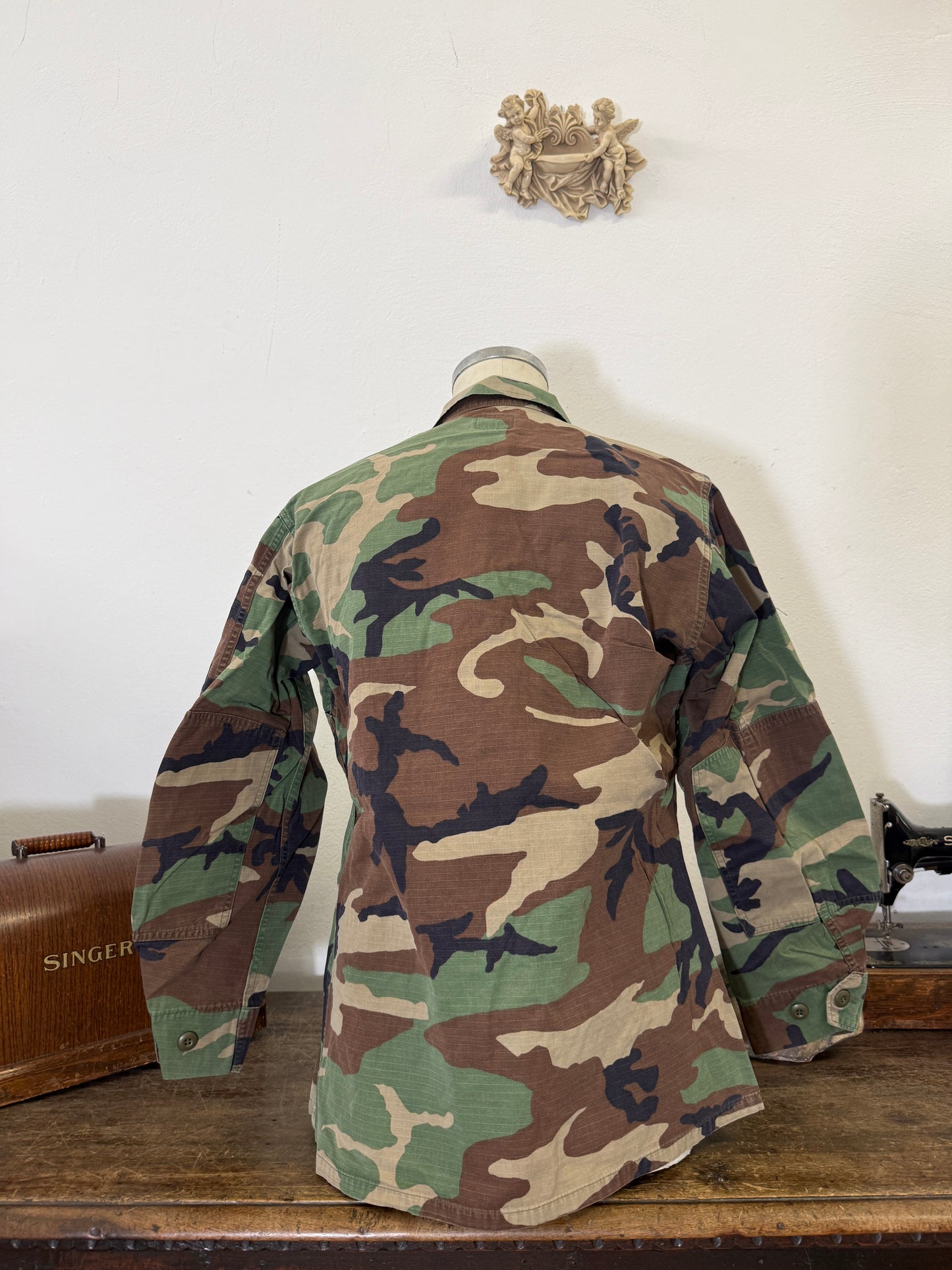 Vintage Woodland BDU Jacket Us Army “M”