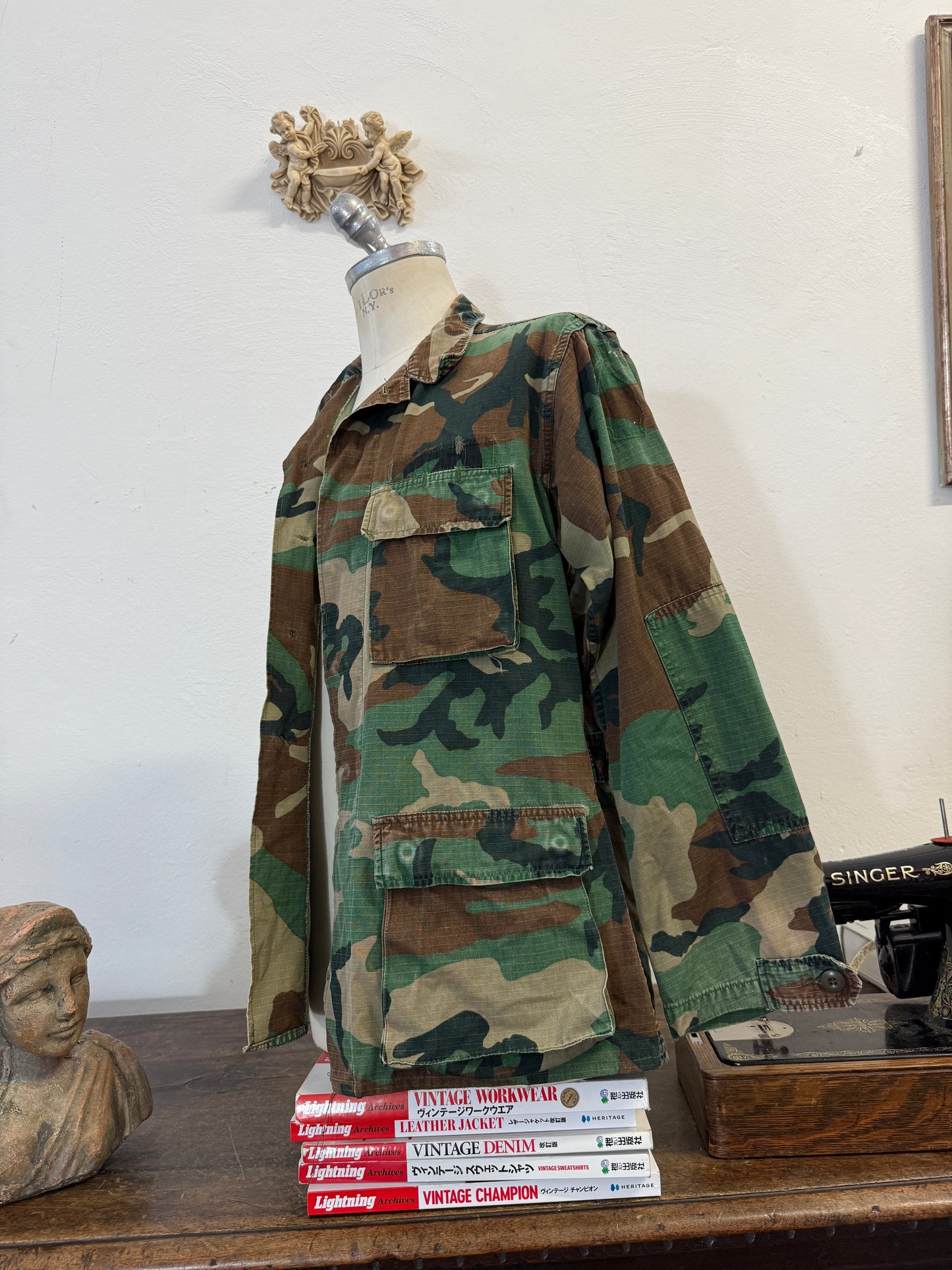 Vintage Woodland Jacket Rip Stop Us Army “M”