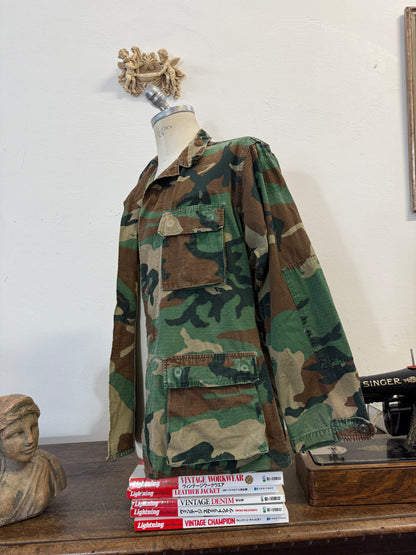 Vintage Woodland Jacket Rip Stop Us Army “M”