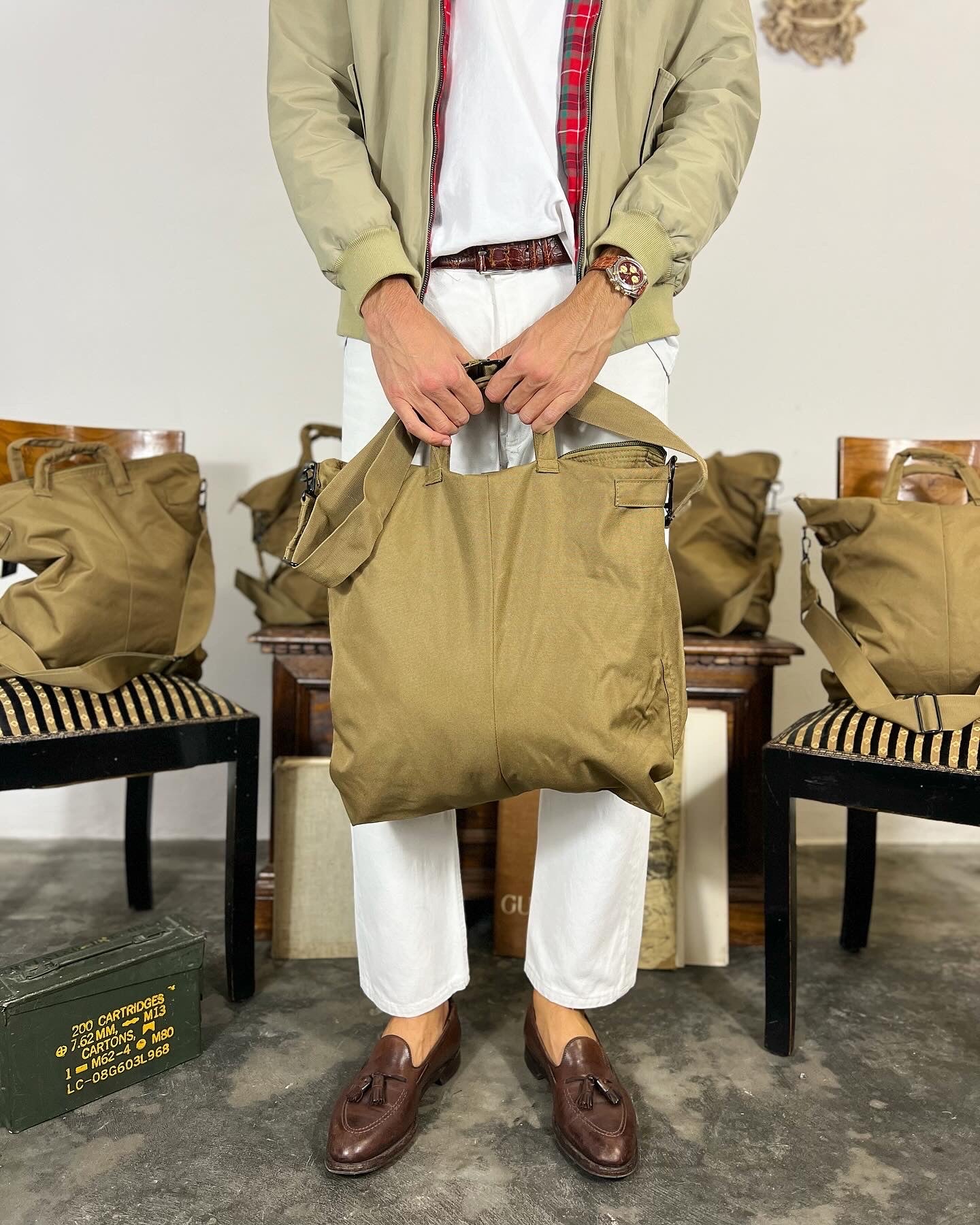 Helmet Bag in Sand Color