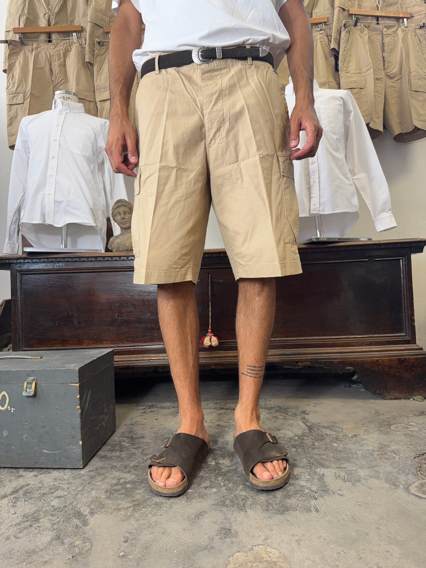 Ripstop Cargo Short - Beige