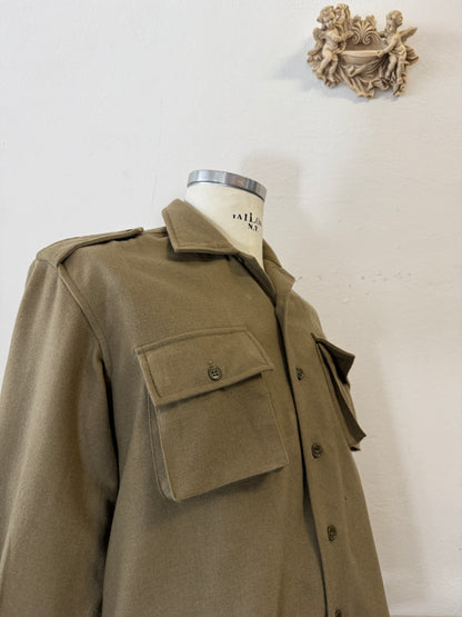 Vintage Italian Army Flannel Shirt “M”