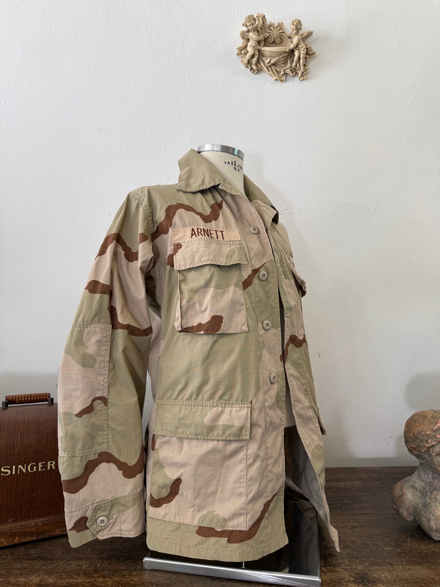 Vintage BDU Camo Jacket Ripstop US Army – L/XL