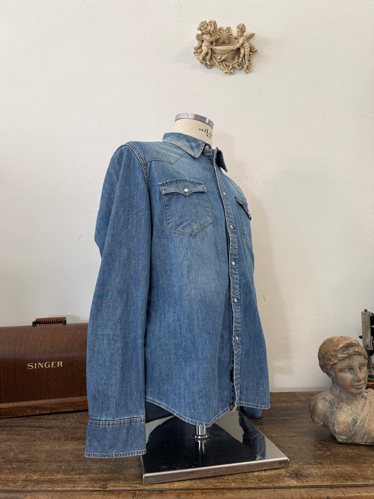 Western “Jeckerson” Denim Shirt - S, M, L