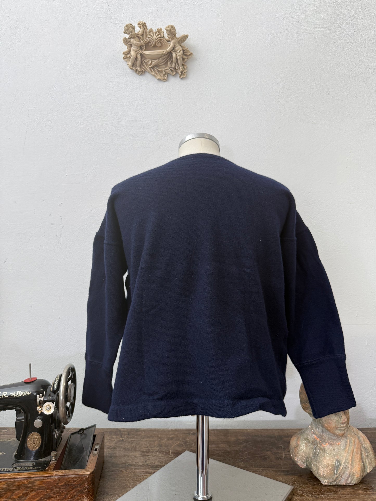 Vintage Italian Navy Sweater XXS, XS, S