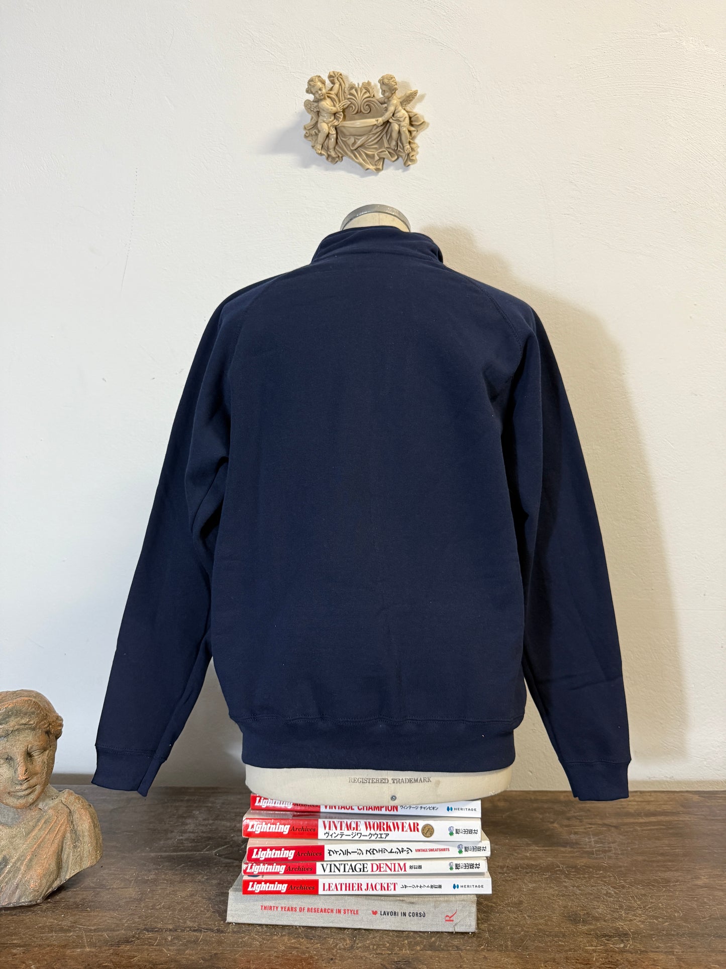 Blue Half Zip Sweatshirt