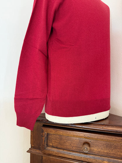 Essential Red Sweater - Made in Italy