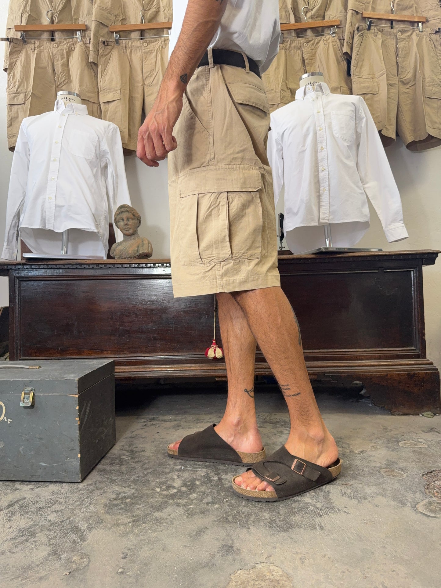 Ripstop Cargo Short - Beige