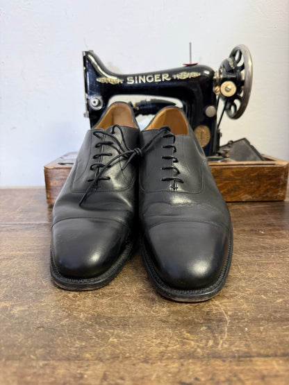 Used Church’s Men’s Black Leather Oxford Shoes – Made in England – UK Size 10