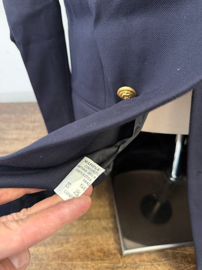 Vintage Italian Navy Double Breasted Jacket “XL”