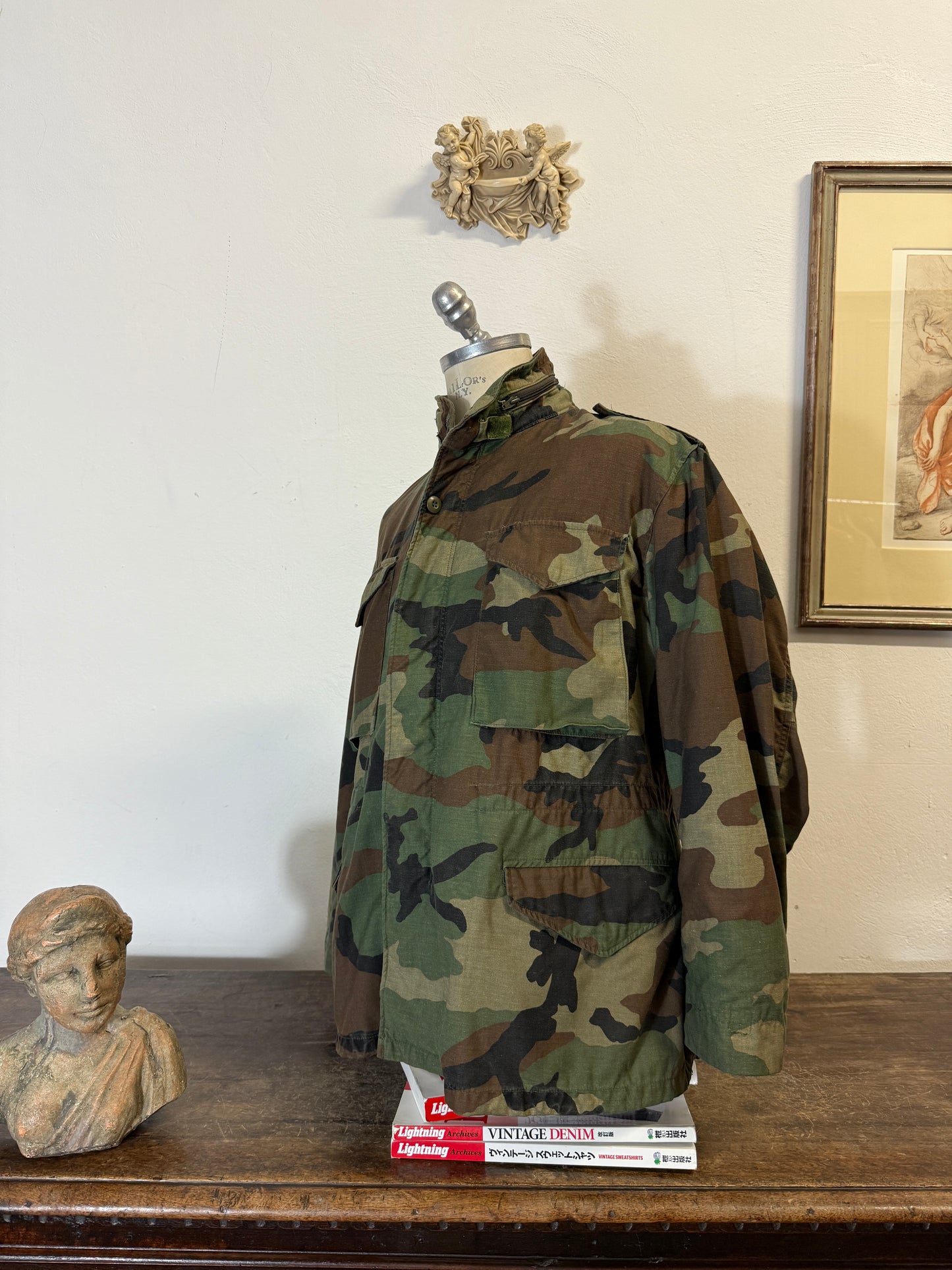 Vintage Woodland Field Jacket M65 Us Army “M/L”