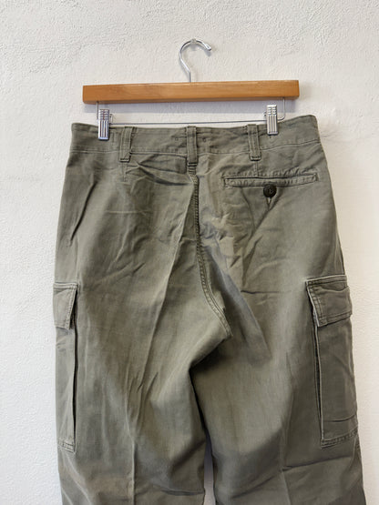 Vintage 80’s German Army Moleskin Cargo Pants “W31”