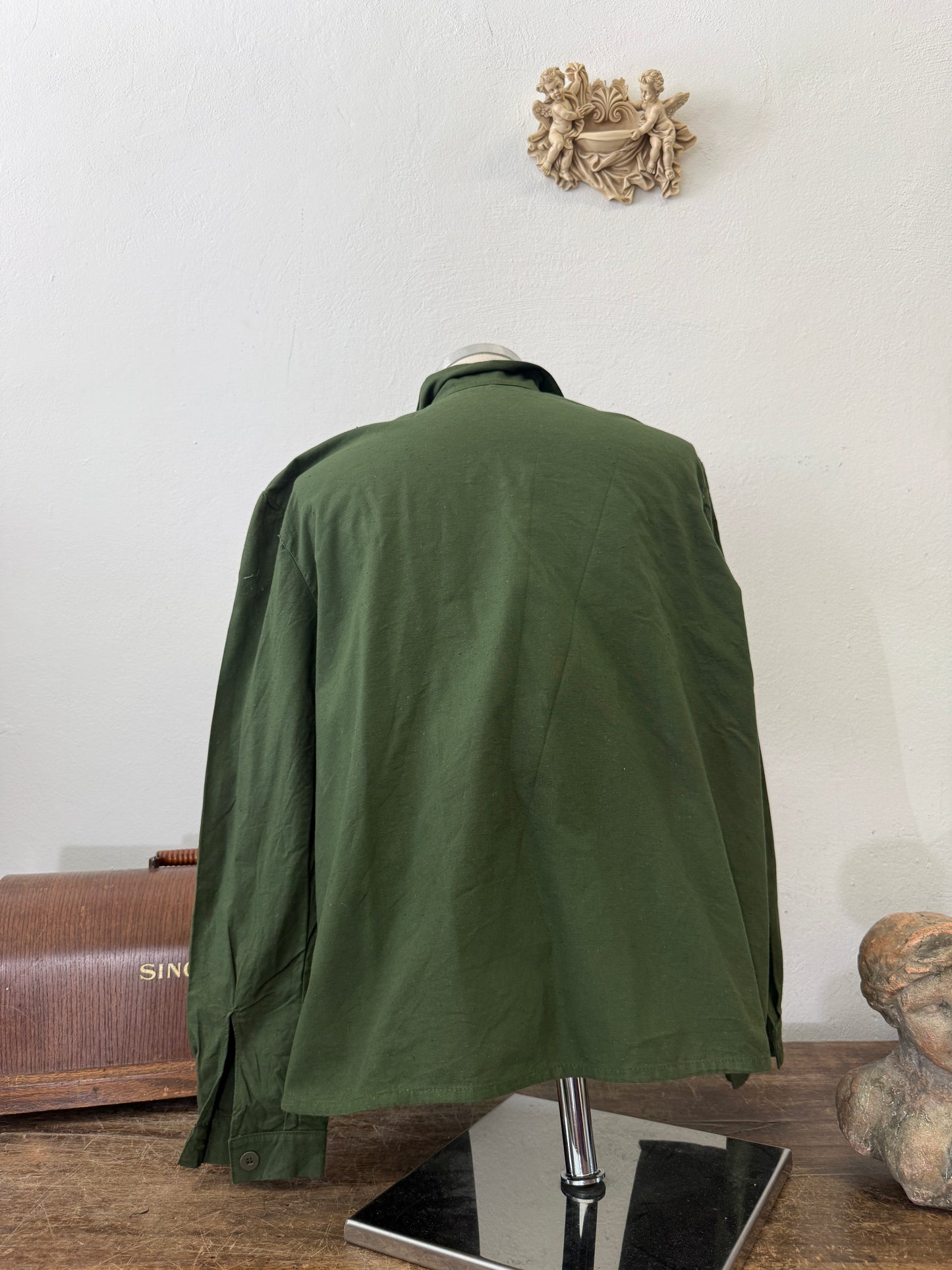 Vintage 80’s Woman Swedish Army Shirt - XL