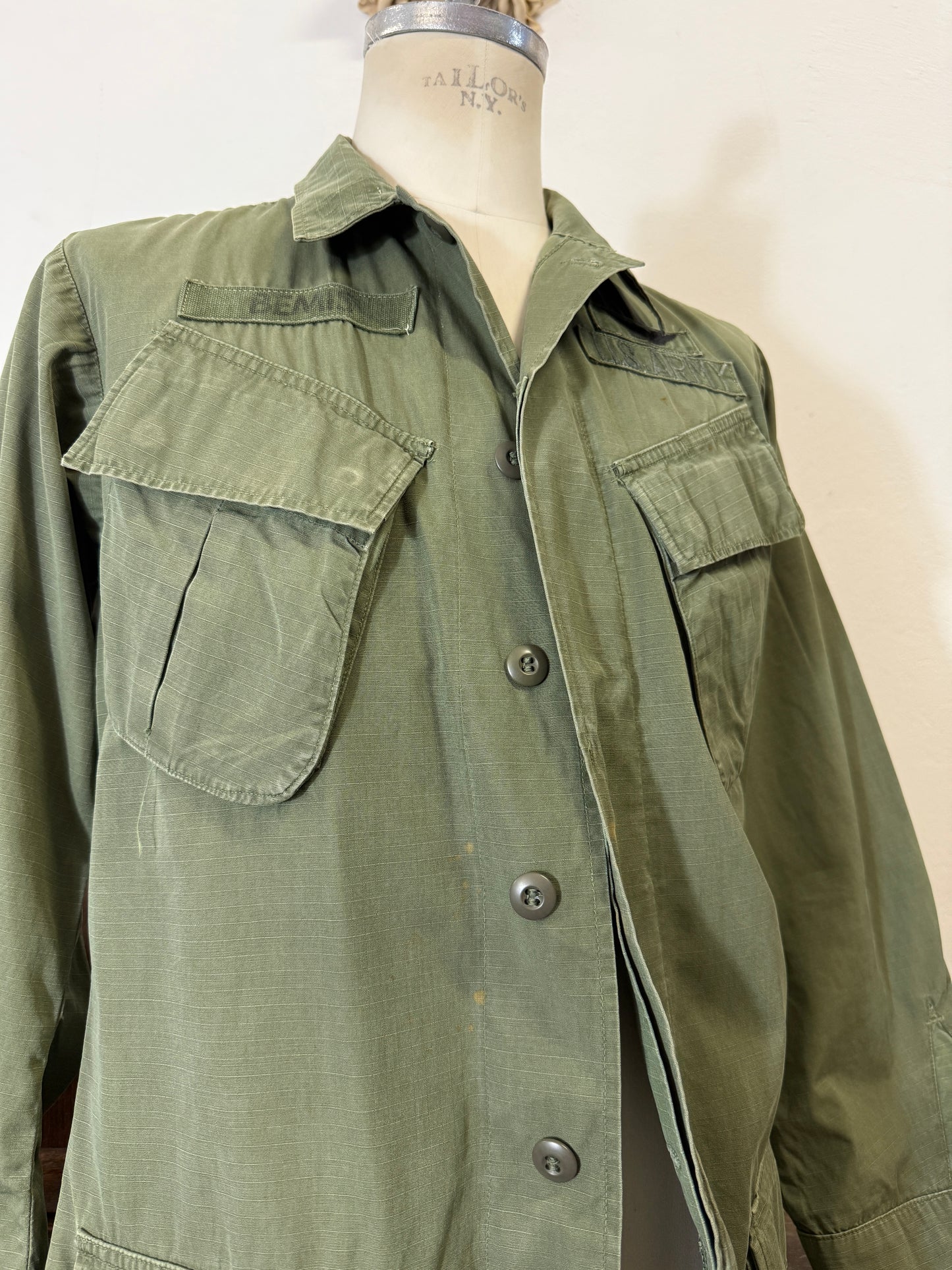 Vintage Rip Stop Jungle Jacket U.S. ARMY “M/L”