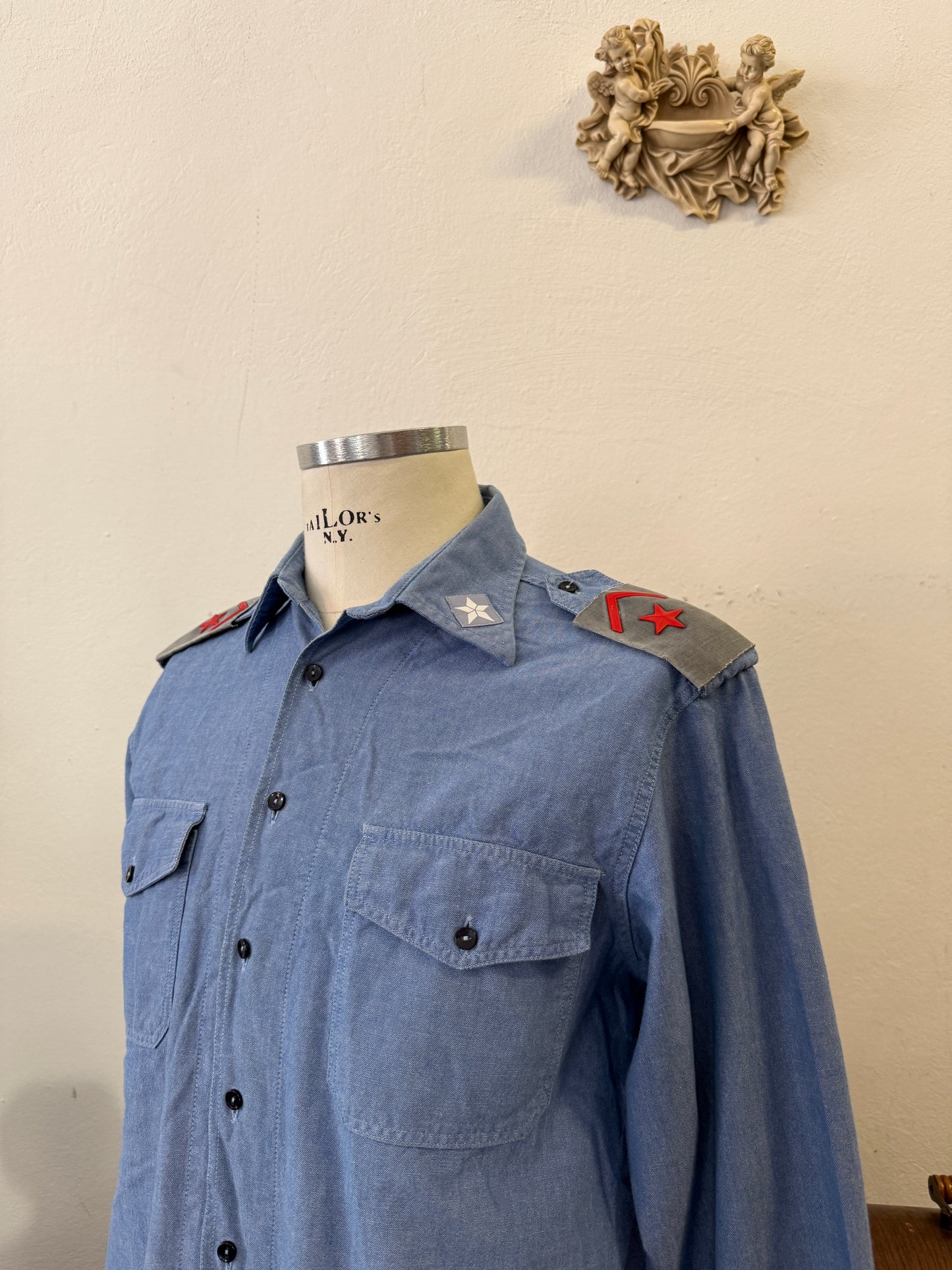 Vintage 90’s Italian Navy Shirt “M”