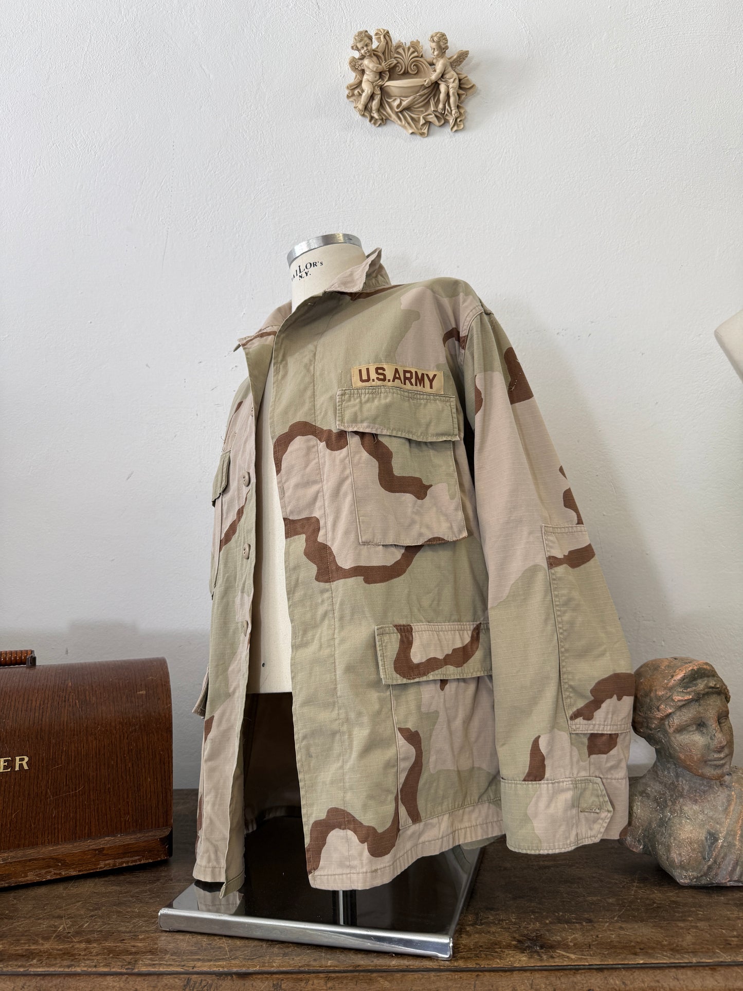 Vintage BDU Camo Jacket Ripstop US Army – XL