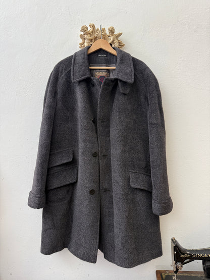 Vintage Grey Raglan Coat - Made in Italy “L/XL”