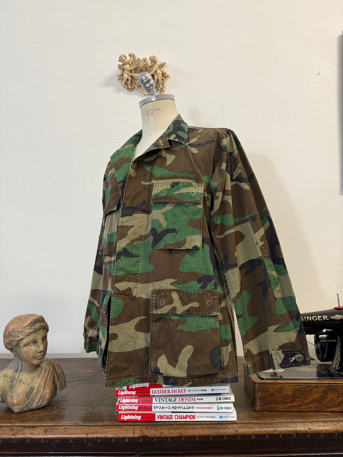 Vintage Woodland Jacket Rip StopUs Army “L”