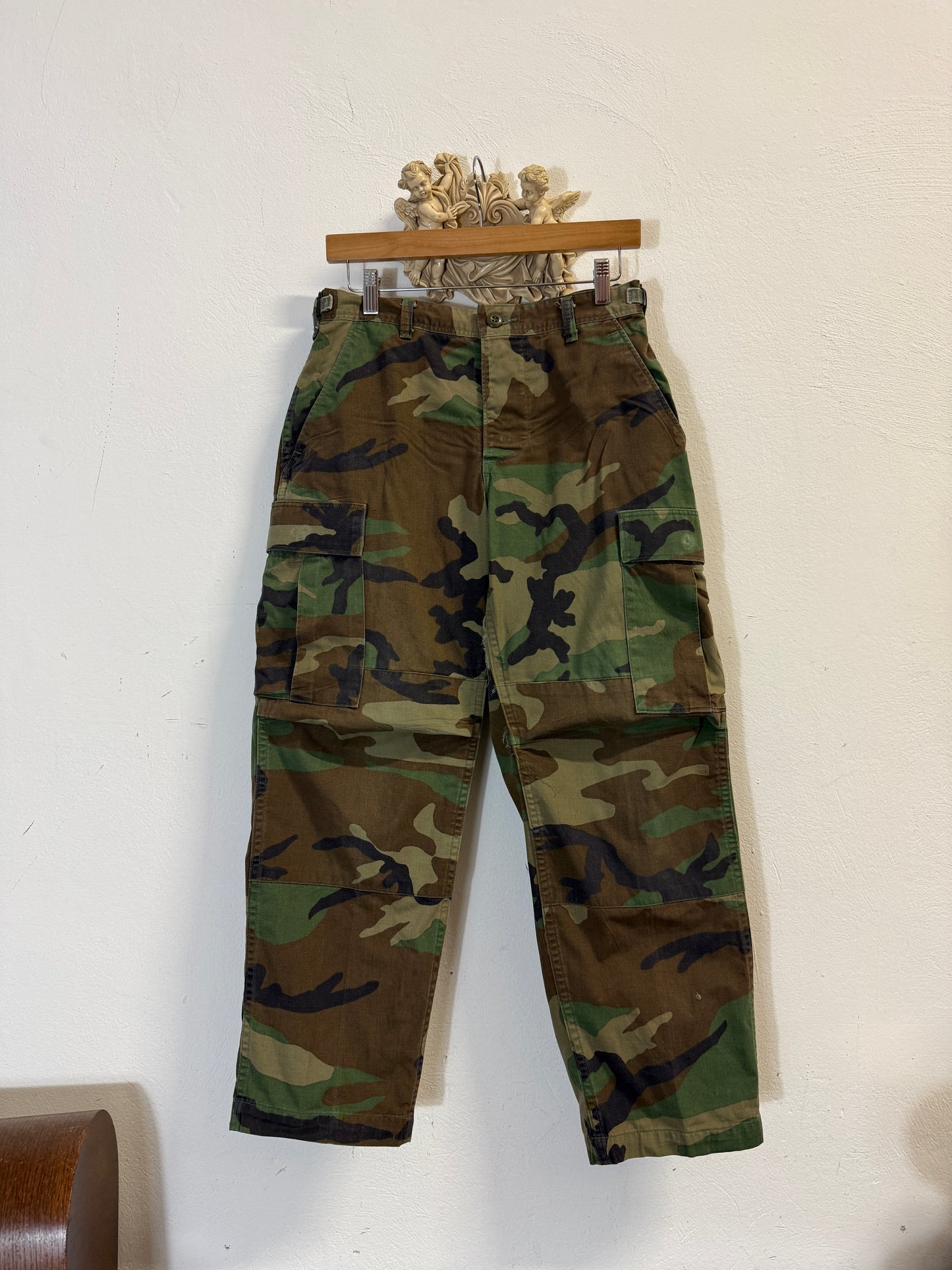 Vintage Woodland Camo Cargo Pants Us Army “W29”