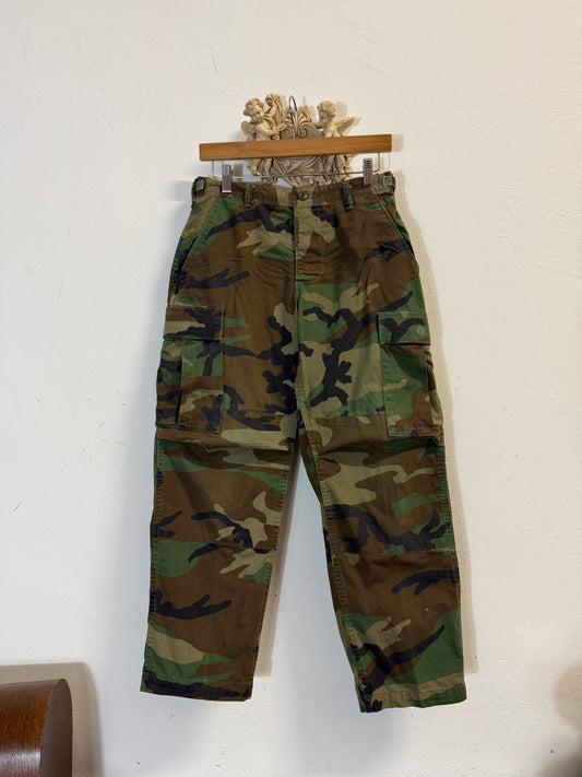 Vintage Woodland Camo Cargo Pants Us Army “W29”