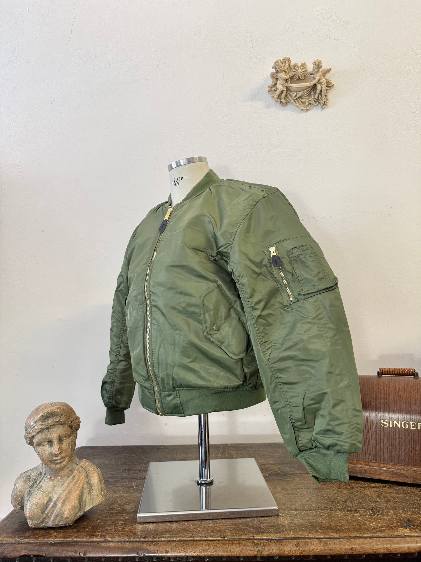 Olive Bomber Jacket MA1