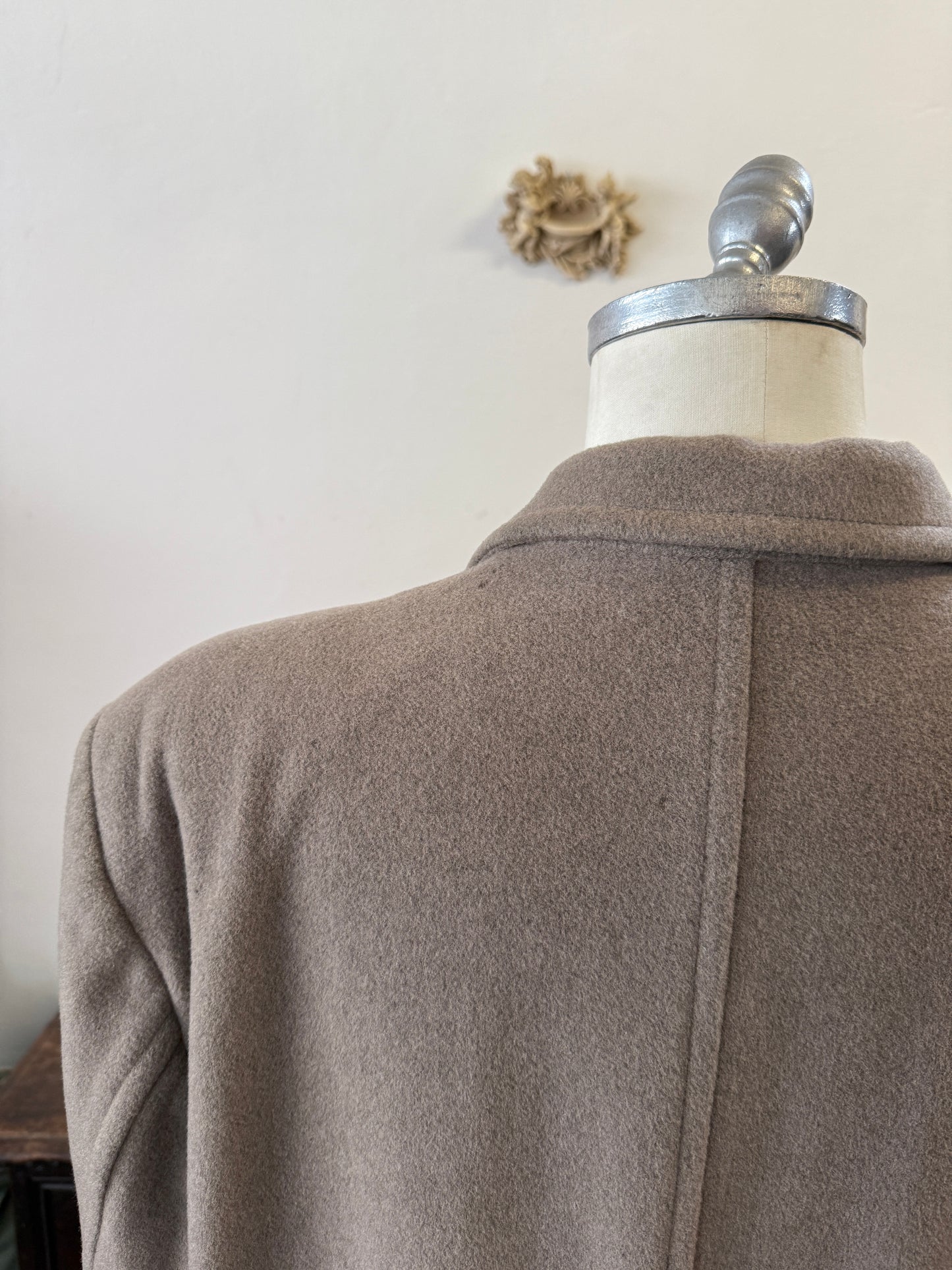 Khaki Wool Coat “L/XL”