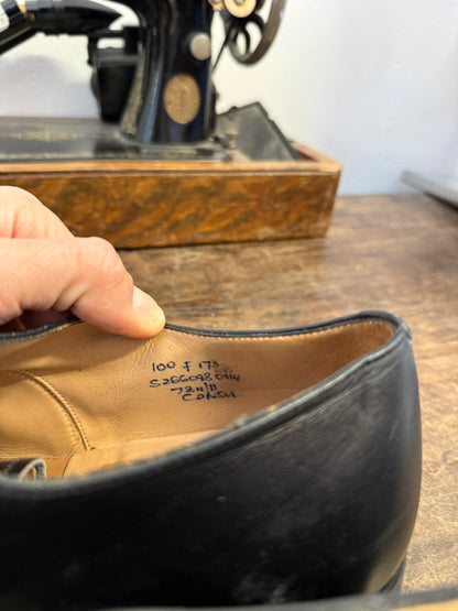Used Church’s Men’s Black Leather Oxford Shoes – Made in England – UK Size 10