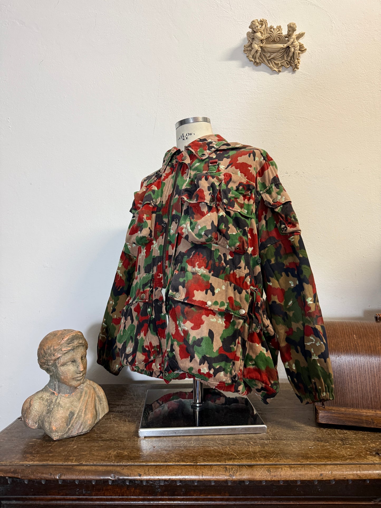 Vintage Swiss Army Camo Jacket M70 “XL”