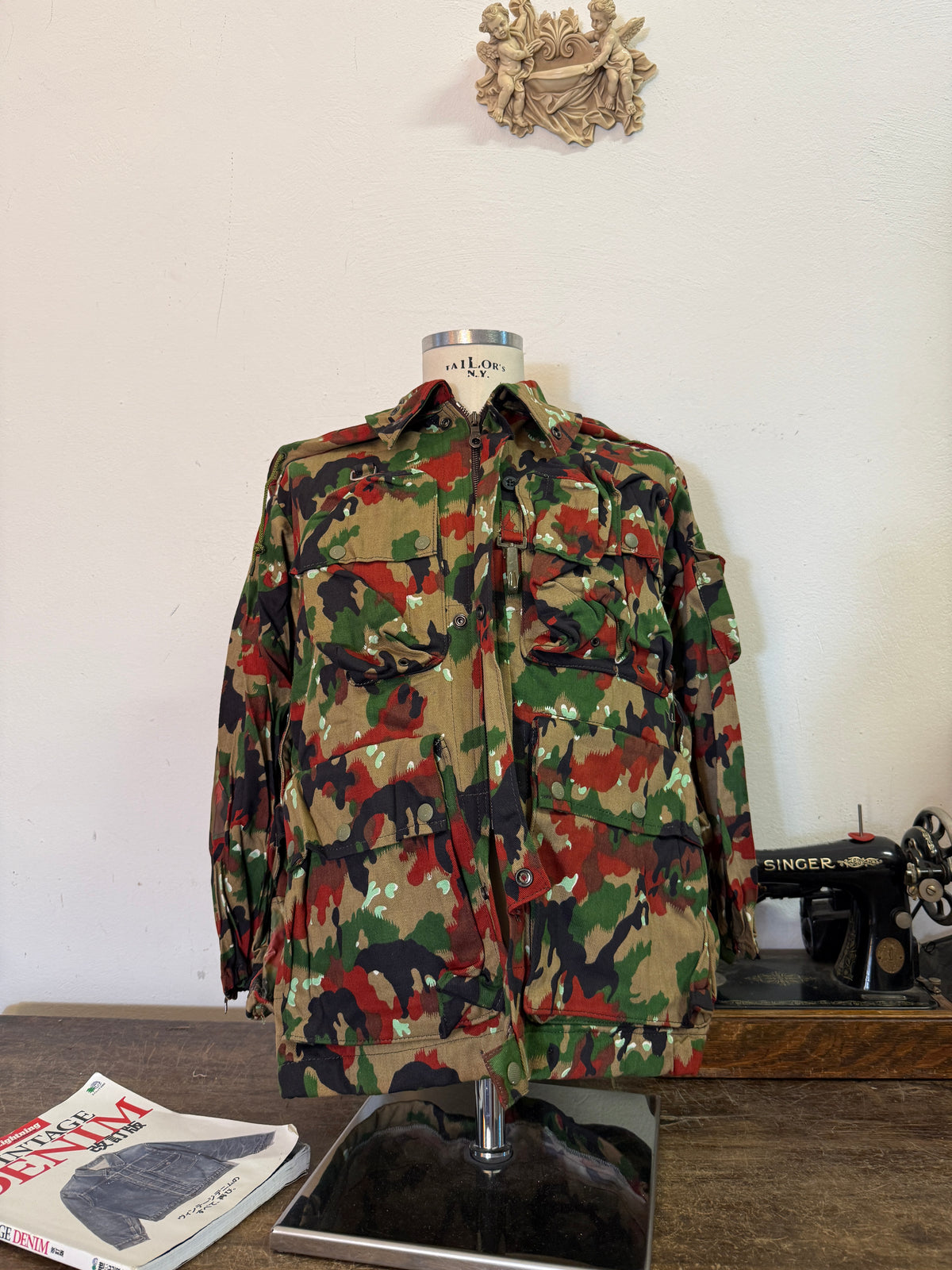 Vintage Swiss Army Camo Jacket M70 “S/M”