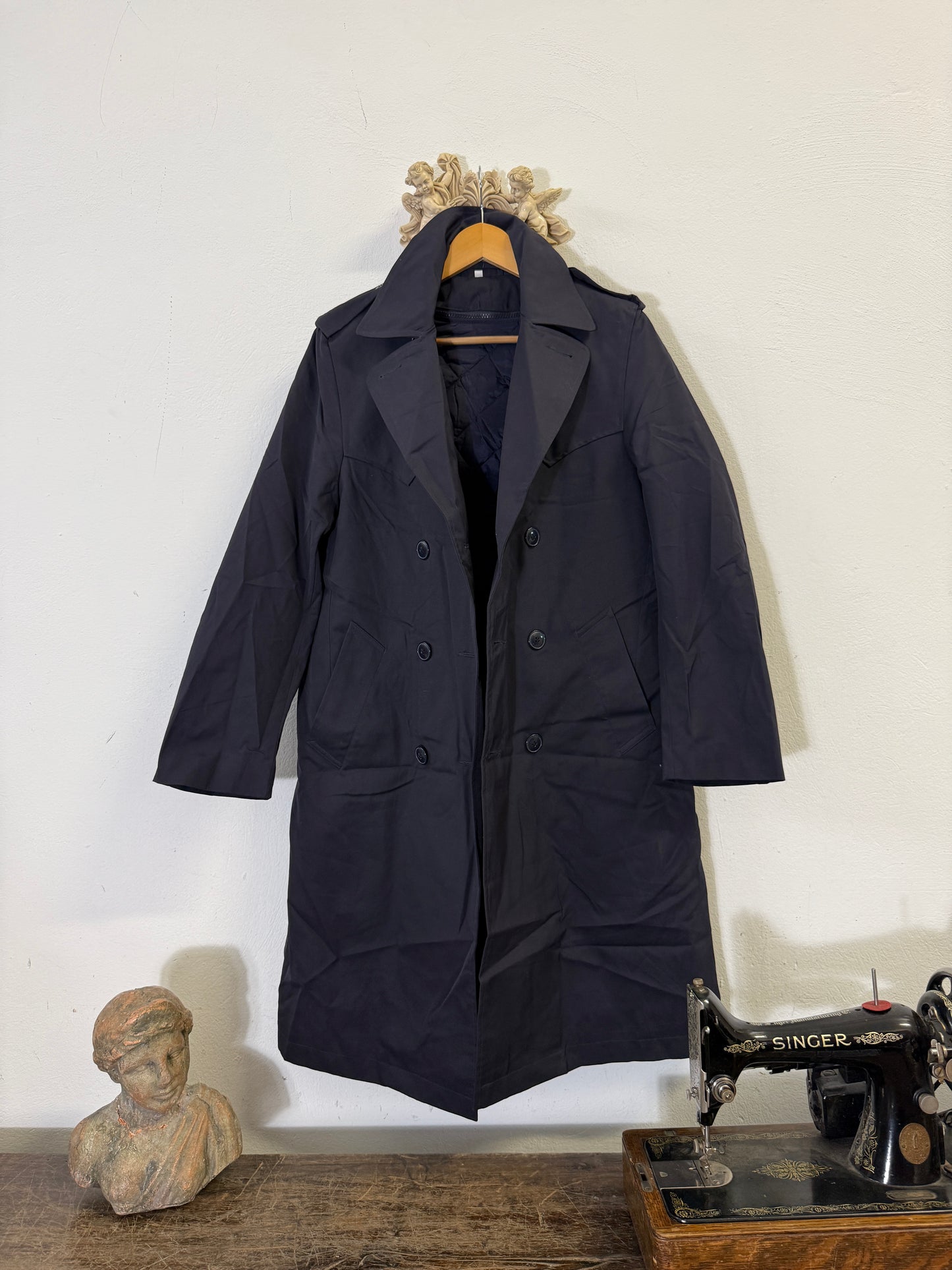 Vintage 90’s Italian Navy Coat “S”