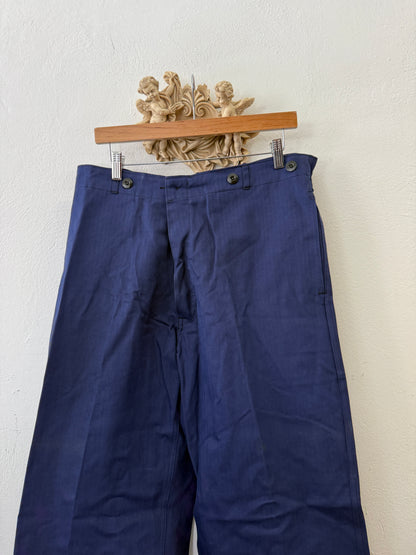 Vintage German Army Work Pants HBT “W36”