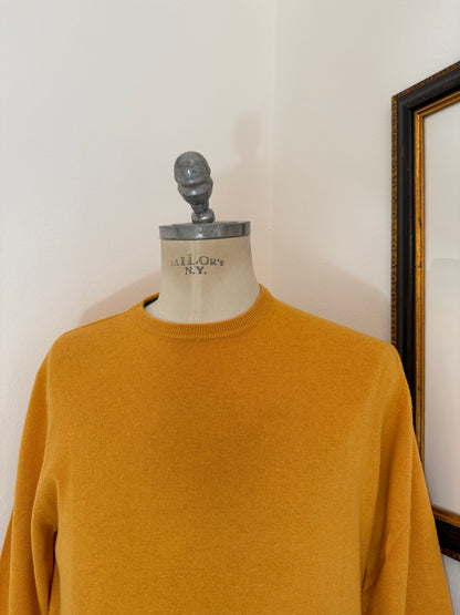 Essential Mustard Yellow Sweater - Made in Italy