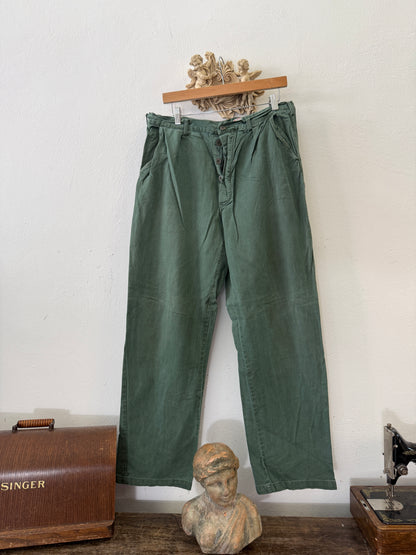 Vintage Swedish Army Fatigue Pants “W35”