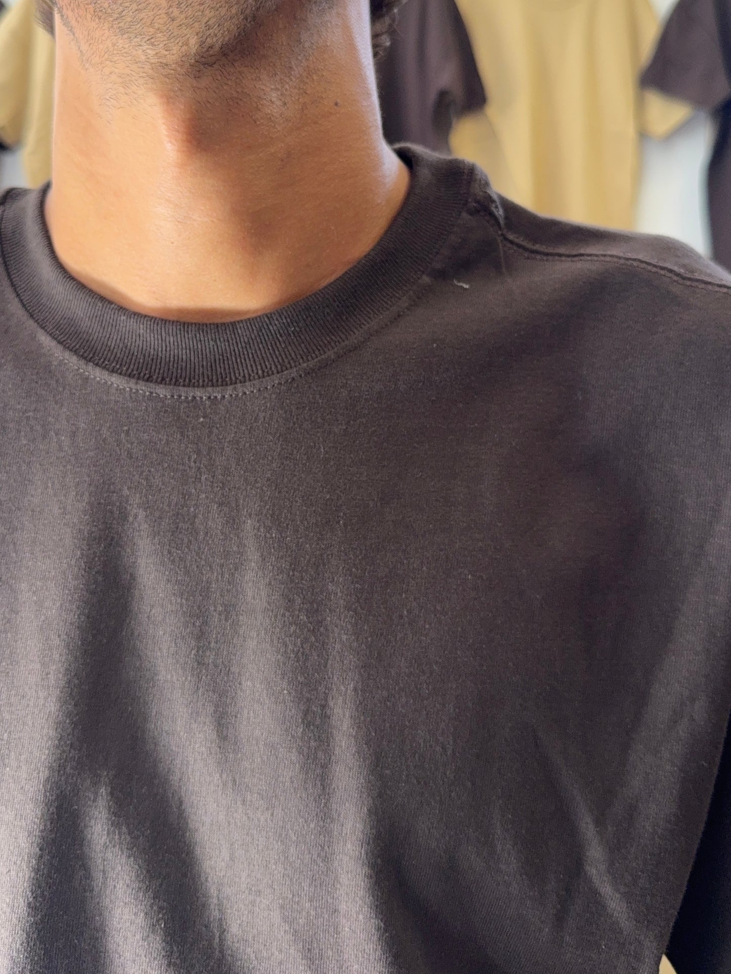 Brown Tee with U.S. Cotton - Mister Archive®