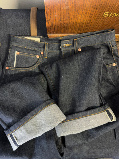 Selvedge Deep Indigo Raw Denim Pants Made in Italy - Mister Archive®