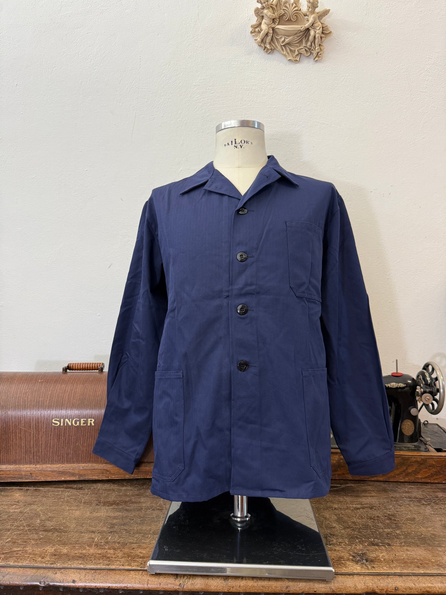 Deadstock 90’s German Army Work Jacket HBT “L”