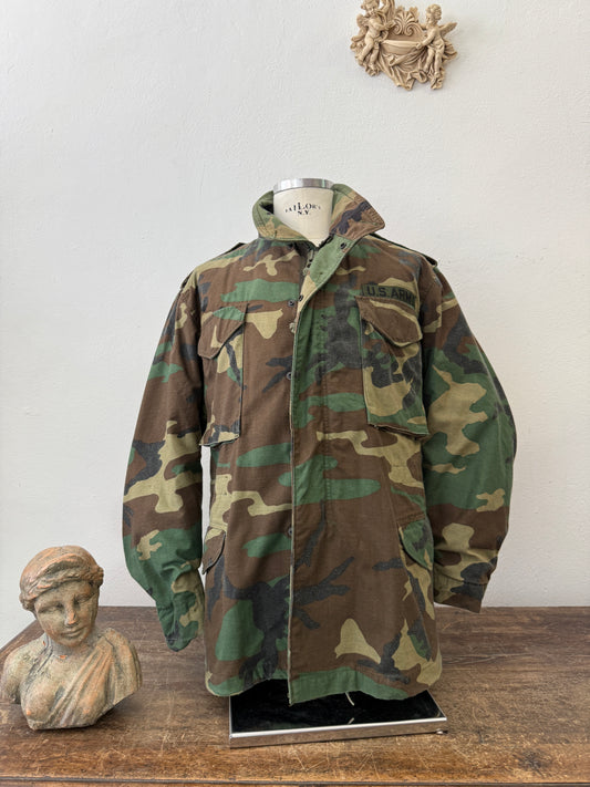 Vintage Woodland Field Jacket M65 Us Army “L”