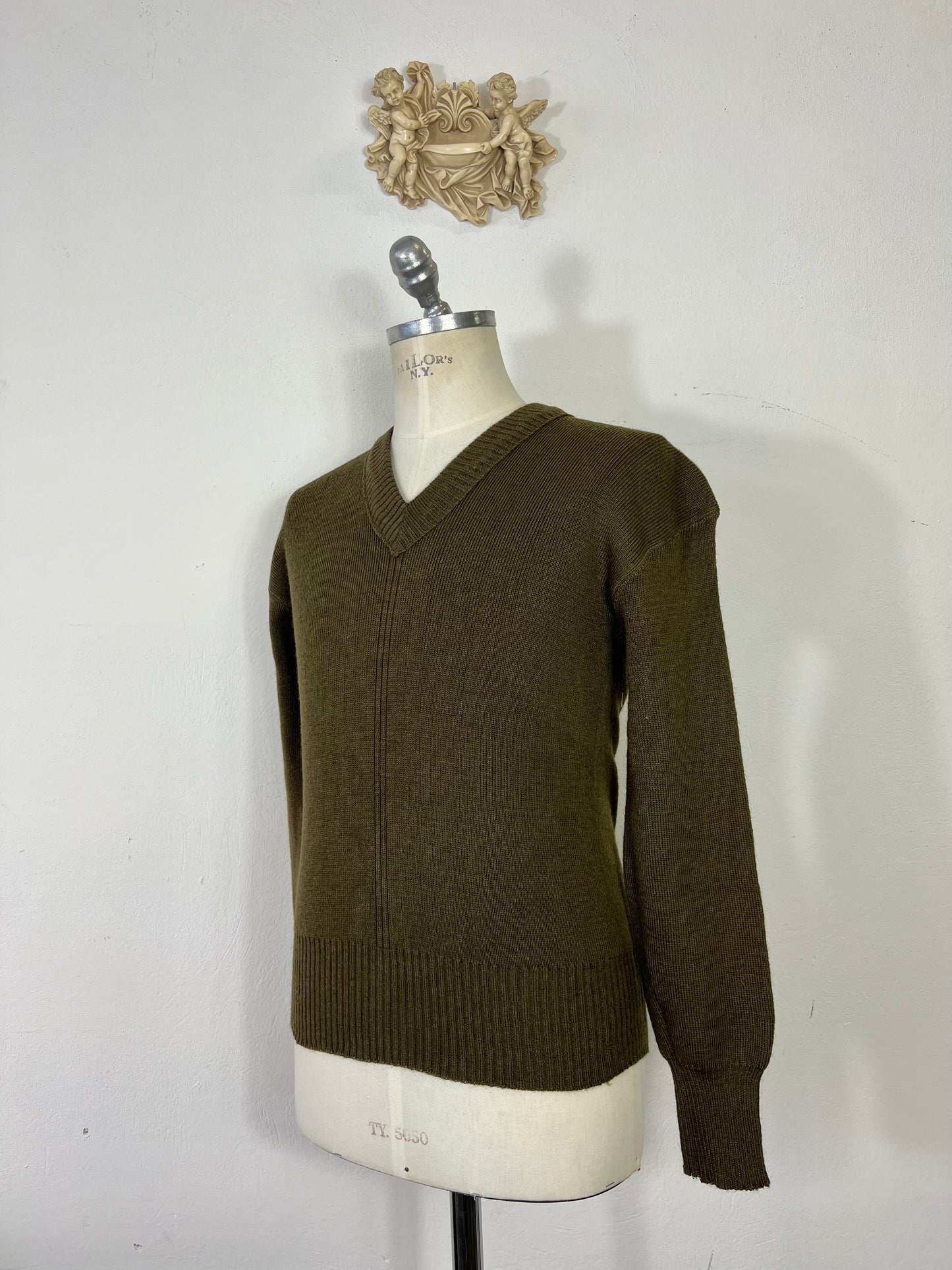 Vintage 50's French Army Wool Sweater