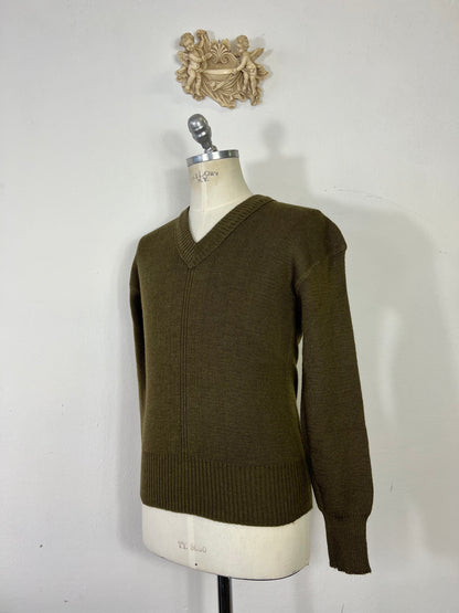 Vintage 50's French Army Wool Sweater